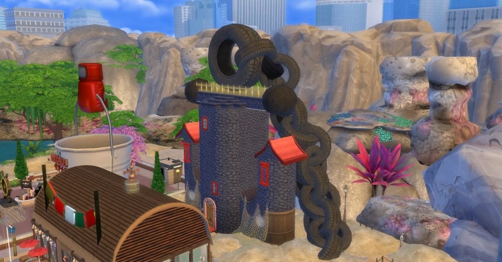 Sims 4 SpongeBob Save File - The Krusty Crab and Anchor House