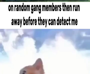 They didn't even do anything to set me off, I just saw them standing there and thought it would be funny