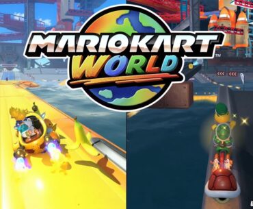Mario Kart World redesigned tracks comparison following update