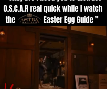 Distract Oscar real quick