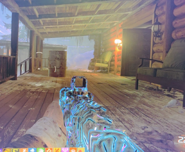 Barrel mimic at lake