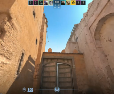 CS2 flick with ak on dust 2