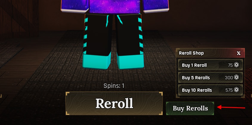 Purchase reroll in the Forge