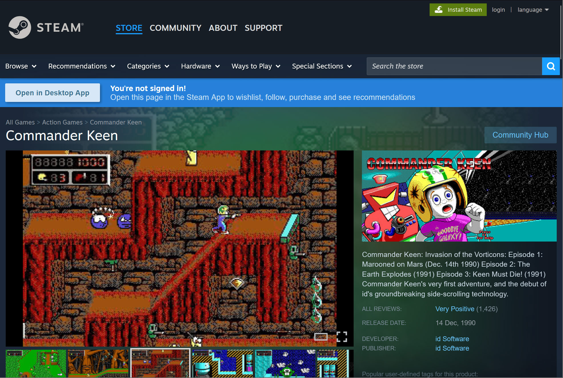 Commander Keen in Invasion of the Vorticons