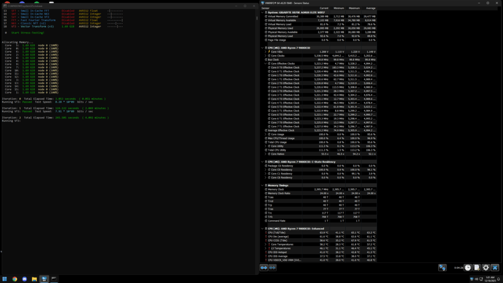 Gigabyte x870e aorus Elite (VT3 not good score)