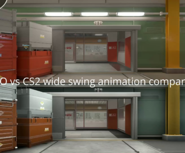 CSGO vs CS2 3rd person wide swing/strafe comparison