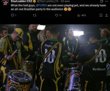FURIA fans bringing the energy at the Budapest Major