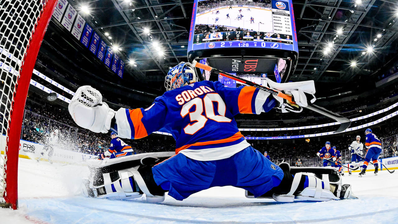 Sorokin, Islanders recover, defeat Lightning in shootout for 3rd straight win Sorokin, Islanders recover, defeat Lightning in shootout for 3rd straight win