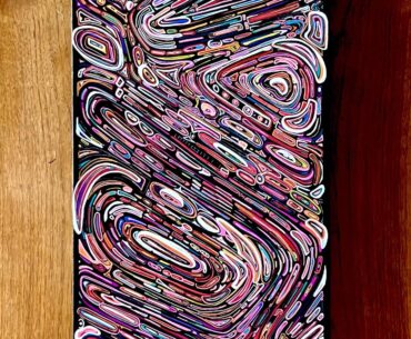 City Bends- Ink and Acrylic on Canvas