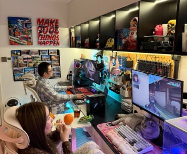 I came across this couple's gaming room on xiaohongshu.