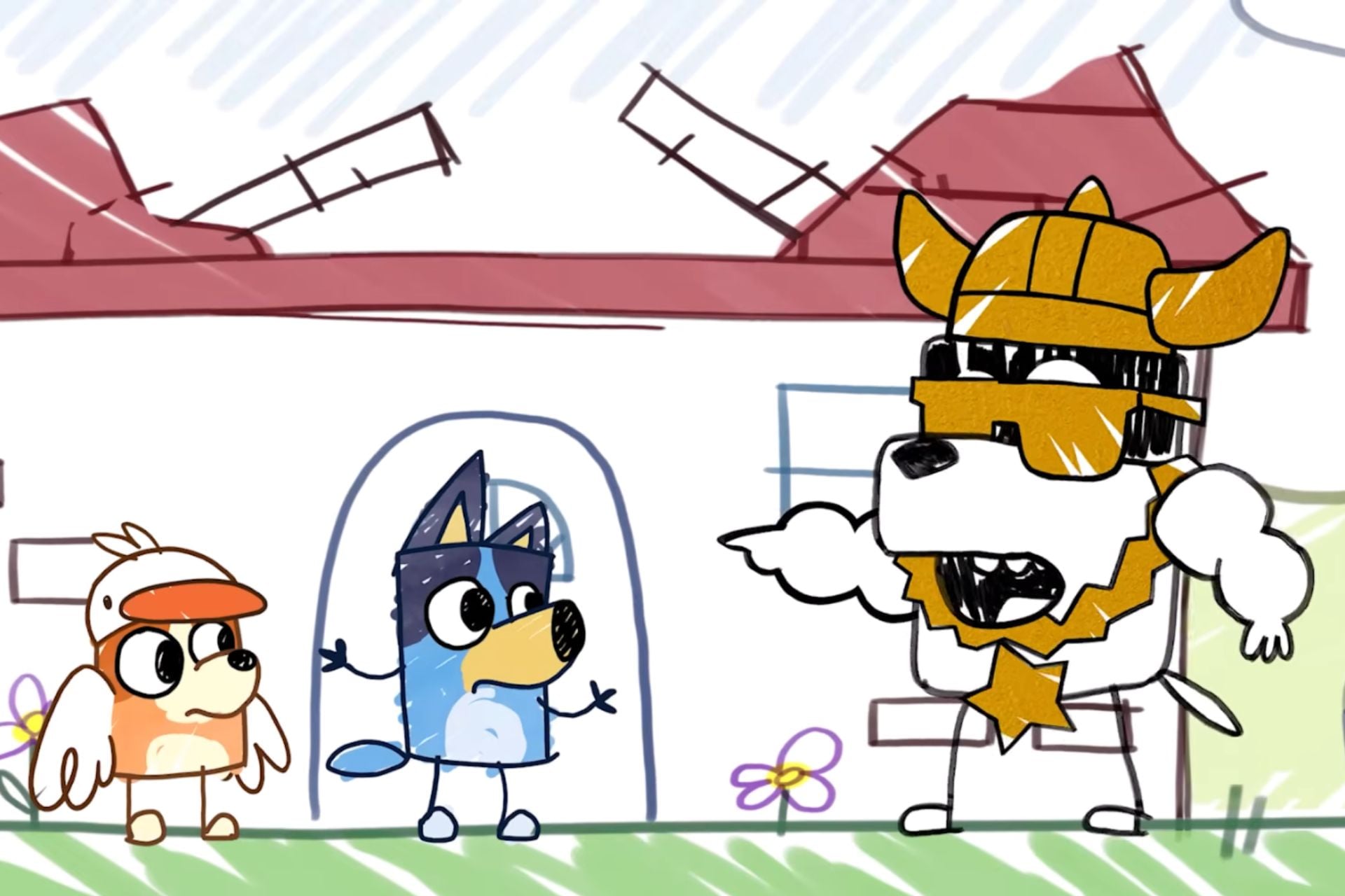 Bluey Goldy Horns