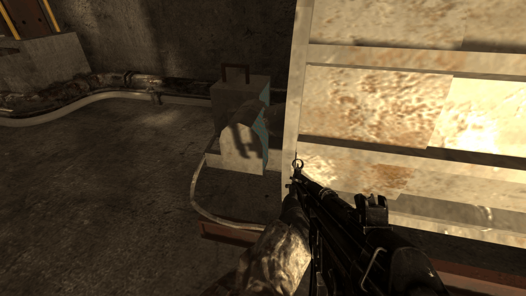 [COD4] Random Fact: The shipped version of Backlot in cod4 is missing some textures on this boiler.