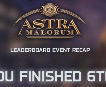 You Finished 6th