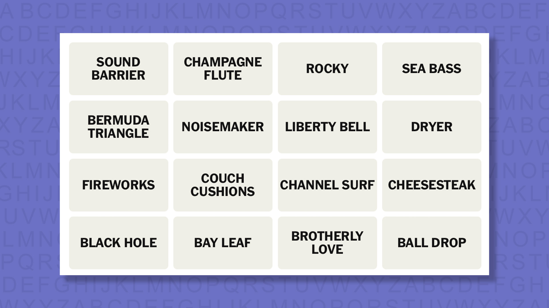 NYT Connections hints for game 934 on a purple background