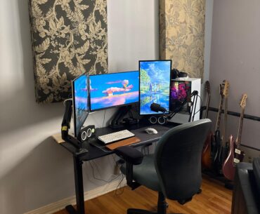 My husbands setup