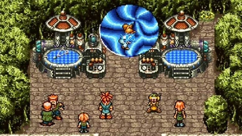 Crono approaches a Time Portal in 