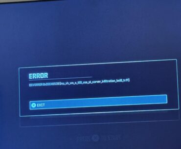 [COD] error message - how do I fix it?