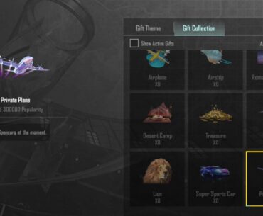 Share your Active Gifts in Gift Collection
