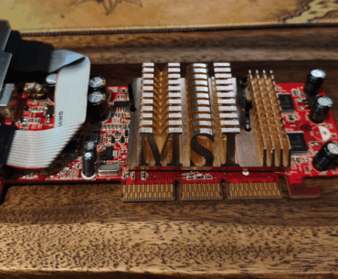 The Heatsink on this MSI ATI FX5200 goes unbeliveably hard