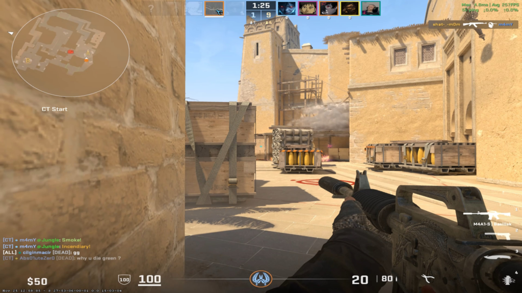 Peak panic performance: sloppy 1v5, zero warm-up edition