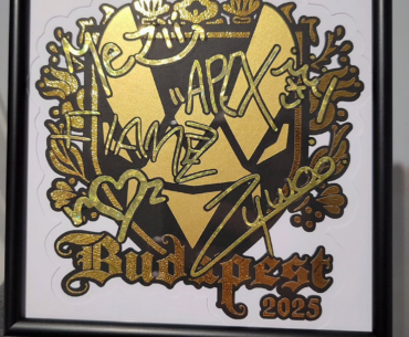 Made this Vitality Budapest 2025 gold with the team's signatures on it