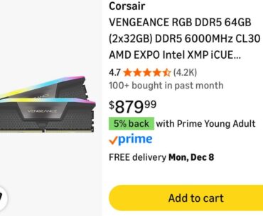 The RAM I have is more expensive than my graphics card now