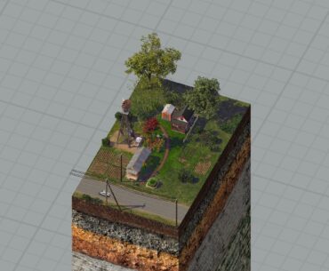 a little diorama of SimCity 4