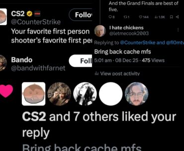 CS2 official liked my comment " Bring back Cache". Is cache coming after major?