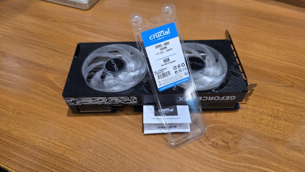 Ripped off, ordered DDR5 RAM but got a RTX 5070 in the box instead