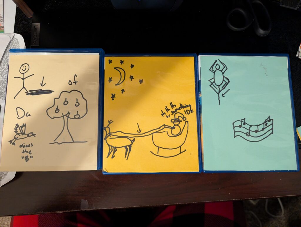 Bought my son these three digital games for Xmas. You think he'll know what they are?