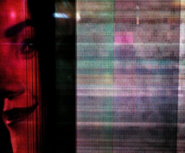 A malfunctioning electronic billboard in NYC