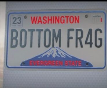 Sticker Plate B0TT0M FR4G and Plate T0P FR4G Registrierter