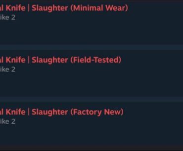 Why is FT Survival Knife - Slaughter selling for more than MW & close to FN?