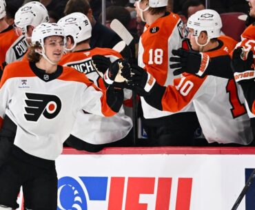Trevor Zegras extends goal streak to 4 games as Philadelphia Flyers beat Montreal Canadiens