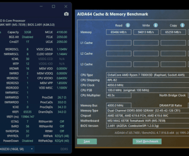 Playing around with CL-32 8200 while using 102.50Mhz BCLK on the 7800X3D.