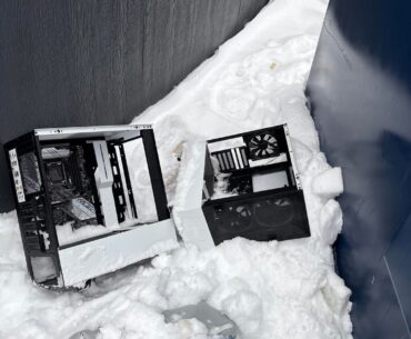 My girlfriend found cases next to the dumpster outside her apartment. How salvageable are the cases and motherboard?