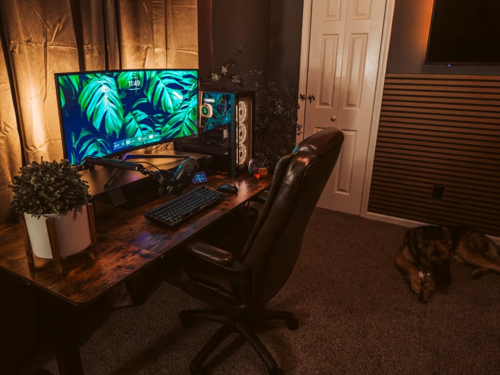 Just wrapped up my new cozy setup! What would you guys recommend?