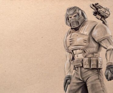 Drew some Classic DoomGuy.