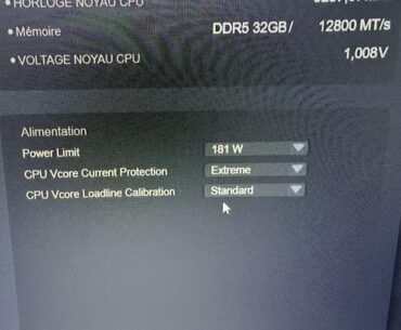 What does CPU Vscore Loadline Calibration mean?