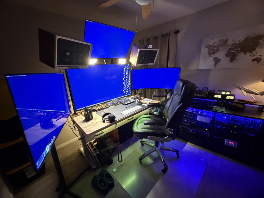 My dad’s setup