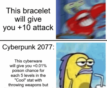 Not to hate on a properly earned 9/10 game, but it do be like that.