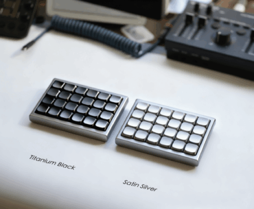 Experimenting with metal keycaps for a cleaner cyberdeck feel