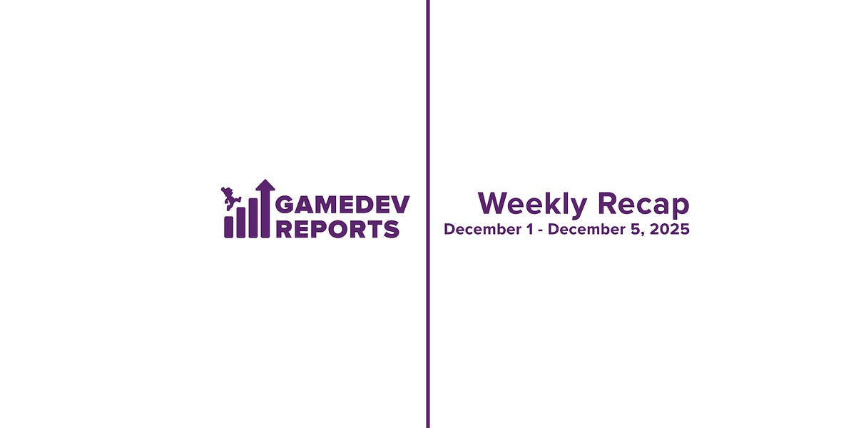 Weekly Gaming Reports Recap: December 1 Weekly Gaming Reports Recap: December 1