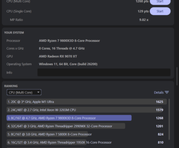Need help interpreting cinebench scores for 9800x3d please