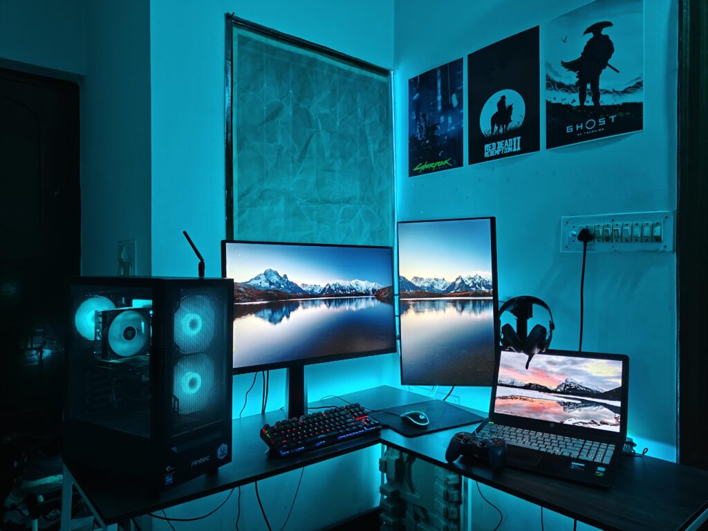 Finally joined the dual monitor club. Any ideas on how I can improve things (apart from the cable management)?