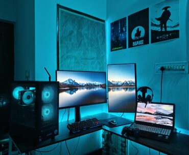 Finally joined the dual monitor club. Any ideas on how I can improve things (apart from the cable management)?