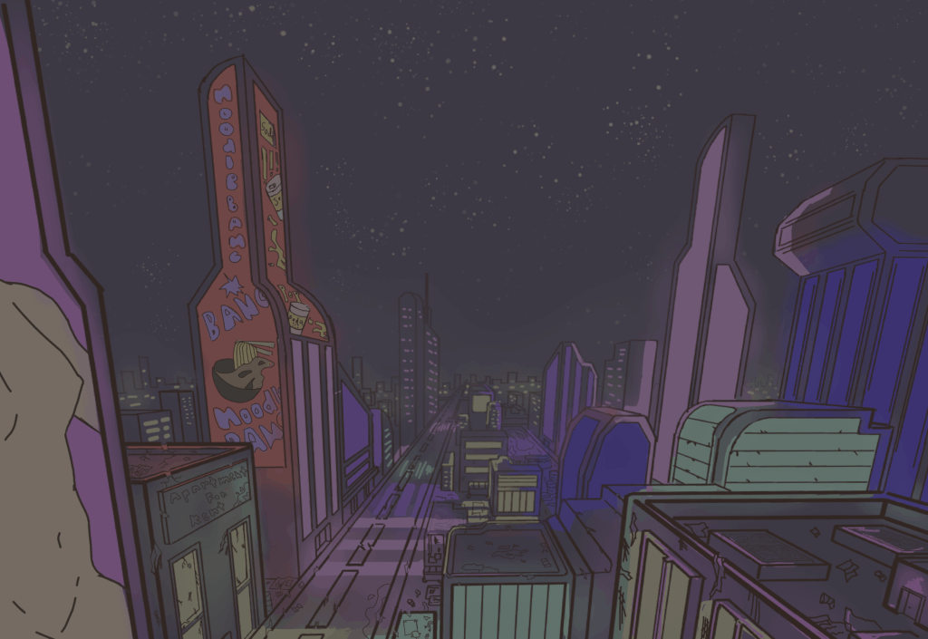 Welcome to the city, rats should cover half your rent. (Artwork by me)