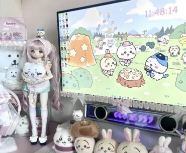 My cozy Chiikawa desk setup! 💕