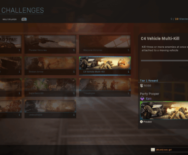 Question About Mastery Challenge C4 Vehicle Multi-Kill