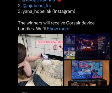 May have gotten a silver coin this pickems. But I won the Corsair bundle giveaway !!!